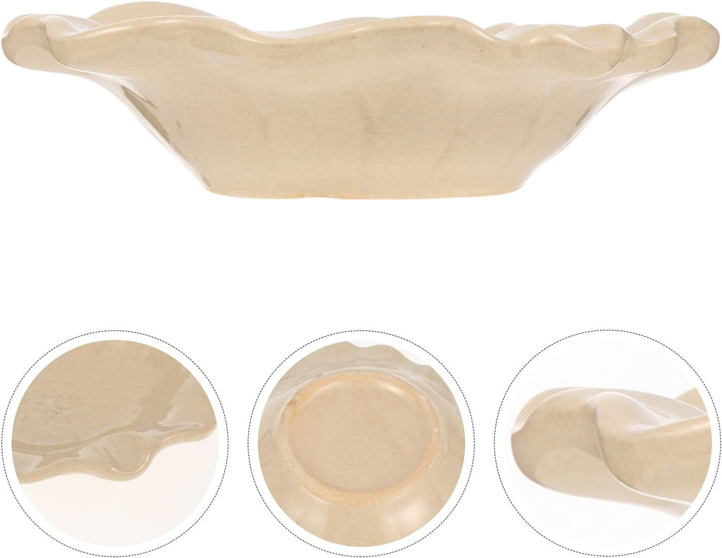 Plate Aromatherapy Ceramic Tray 4.13 Inch for Essential Oils Holder and Mixing Dish Home Spa Salon Use