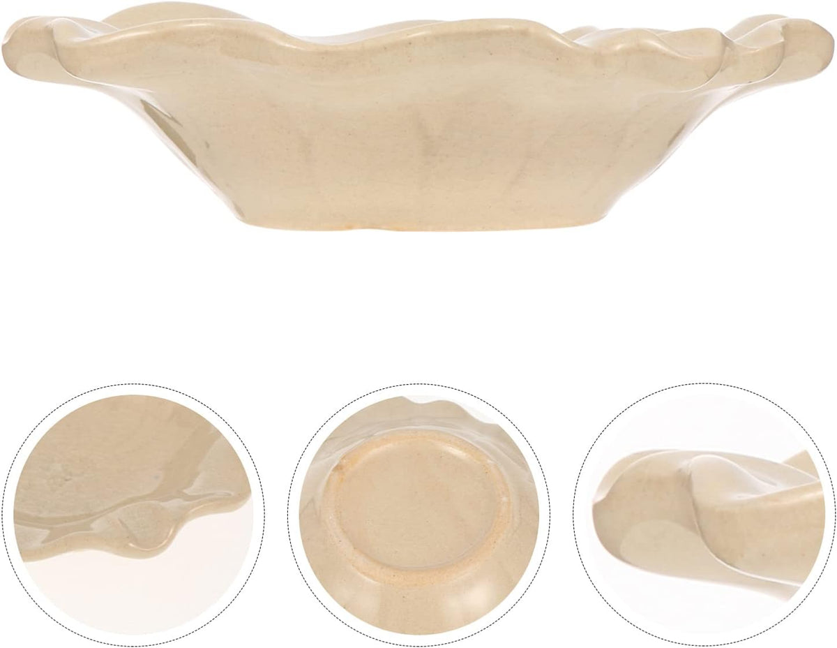 Plate Aromatherapy Ceramic Tray 4.13 Inch for Essential Oils Holder and Mixing Dish Home Spa Salon Use