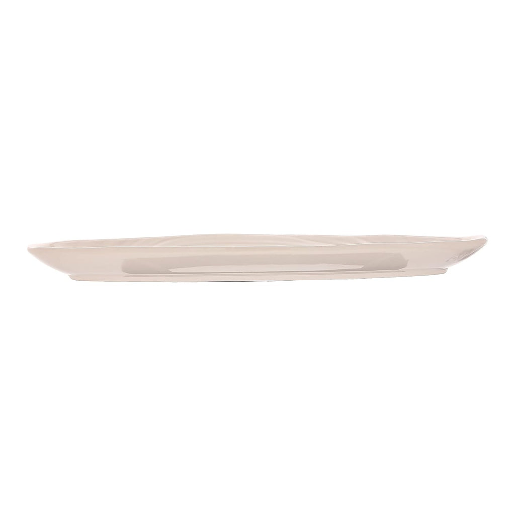 Pavilion - The Best Things in Life Ceramic Tray, Serving Platter, Appetizer Plate, Oval Food Tray, Watercolor Floral/Garden Design, 1 Count, 12 x 4.5 x 1-inch, Multicolor