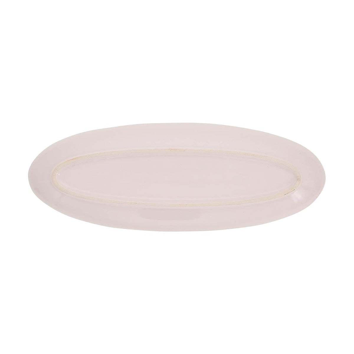 Pavilion - The Best Things in Life Ceramic Tray, Serving Platter, Appetizer Plate, Oval Food Tray, Watercolor Floral/Garden Design, 1 Count, 12 x 4.5 x 1-inch, Multicolor