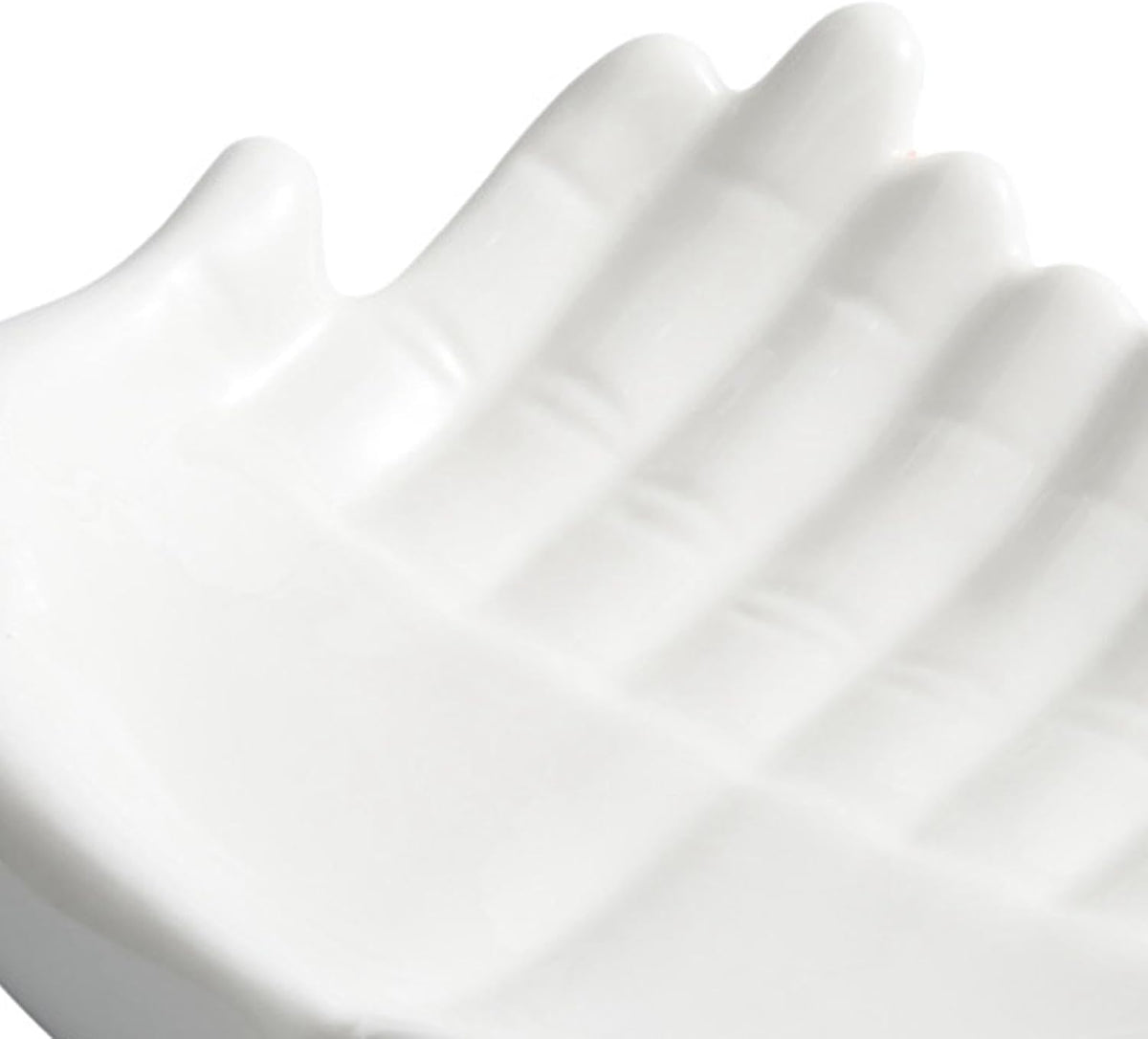 Jewelry Tray Ceramics Buddha Hand Shaped Jewelry Dish Decorative Storage Plate for Home Office Tabletop Decorations - Small