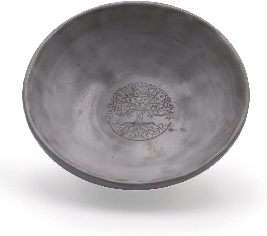 Prayer Offering Ritual Bowl Plate Great for Use Candles Tray Religious Spiritual Gifts （White Tree Life）