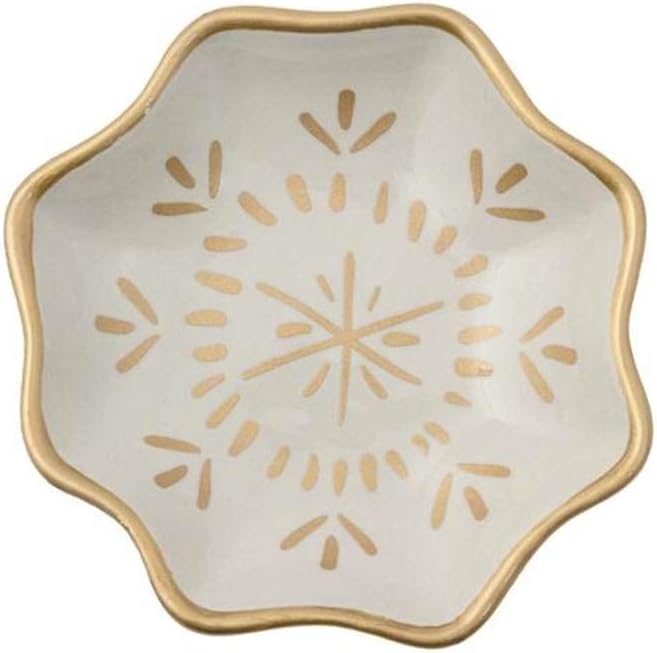Karma Gifts Large Fluted Trinket Tray, White