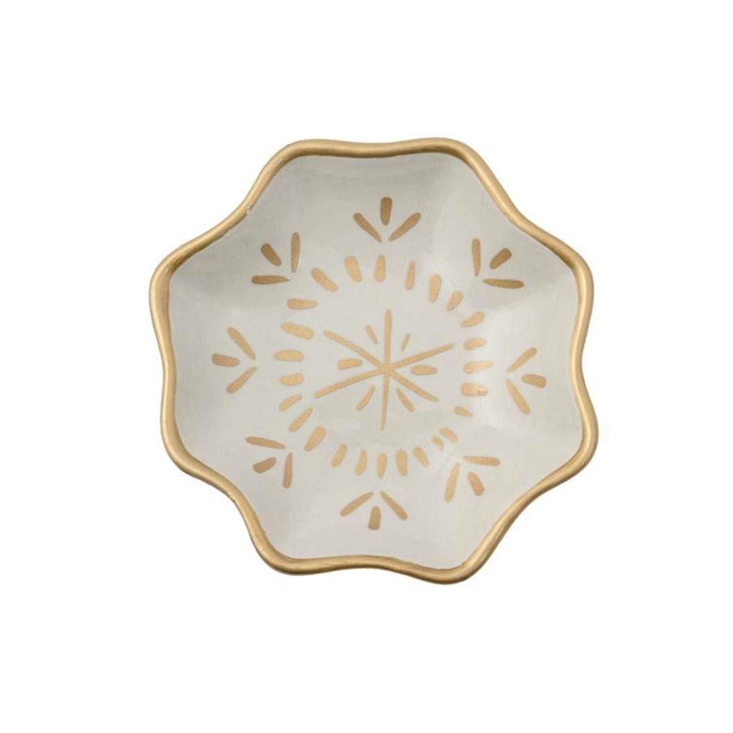 Karma Gifts Large Fluted Trinket Tray, White