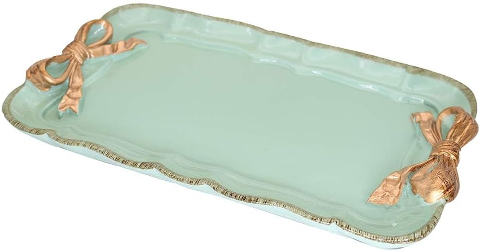 Warmtree Bow Jewelry Tray, Coquette Trinket Dish, Vanity Decor