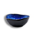 10 Inch Ceramic Decorative Plate, Blue Reactive Glaze Shallow Dish