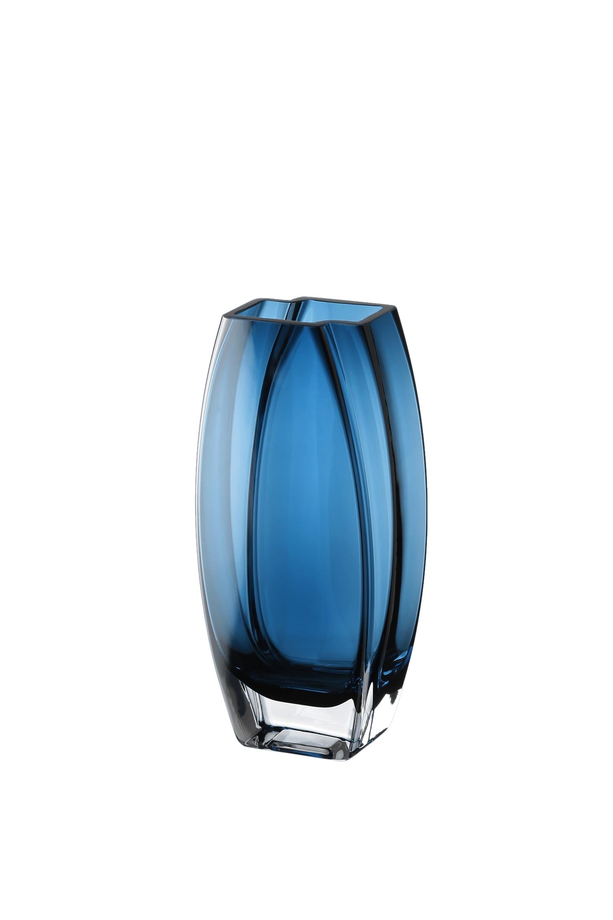 Glass - Vase - Blue - Teal - 12.6" Height - Heavy Durable - Made in Europe - by Barski