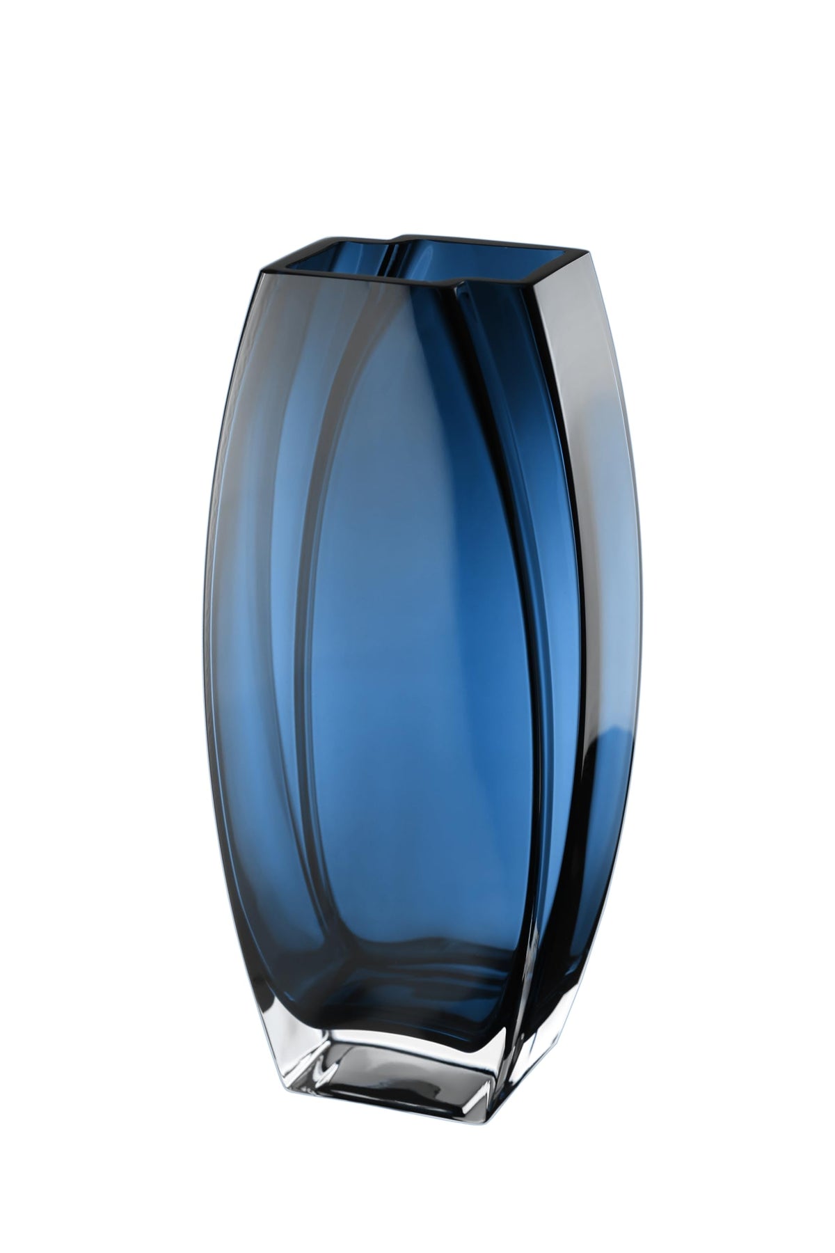 Glass - Vase - Blue - Teal - 12.6" Height - Heavy Durable - Made in Europe - by Barski