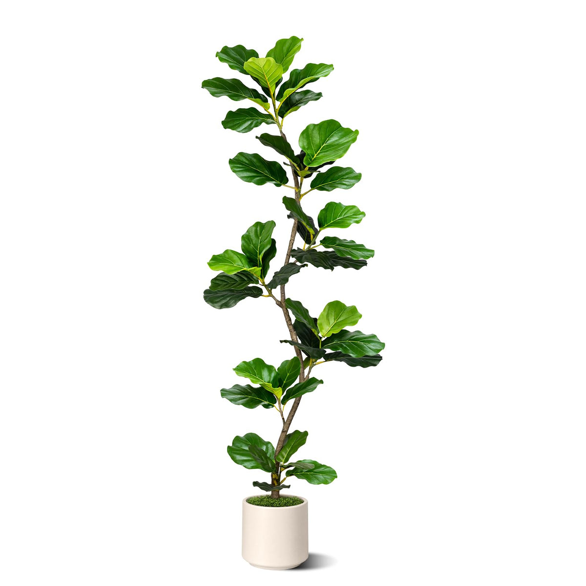 Cherry Blossom Tree 4FT Artificial Plants Indoor - Reinforced Spiral Connection Base & Anti-Shedding Silk Sakura Flowers, Faux Pink Tree for Living Room Home Office Bedroom Decor