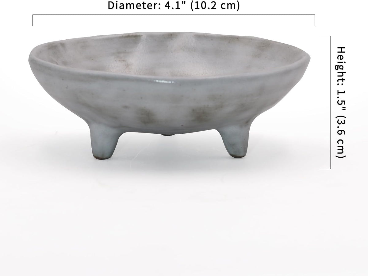 Prayer Offering Ritual Bowl Plate Great for Use Candles Tray Religious Spiritual Gifts （White Tree Life）
