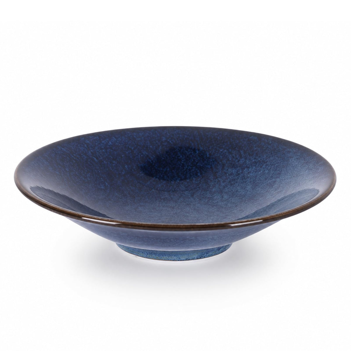 Blue Ceramic Decorative Bowl –10.4" Small Trinket Dish, Fruit Bowl, Candy Dish, Key Bowl for Entryway Table, Jewelry & Ring Dish, Porcelain Catchall Dish for Kitchen, Bedside, Living Room Home Decor