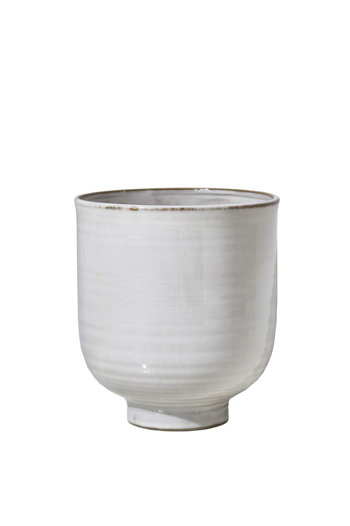 Serene Spaces Living Set of 2 Large Free-Form Edge Glazed Ceramic Plate- Dinnerware for Vintage Weddings, Events, Measures 12" Diameter and 1.5" Tall