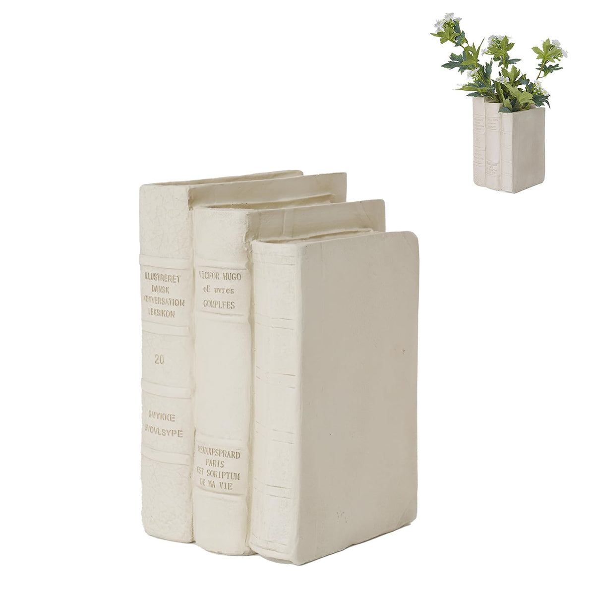 Guichifun Book Shaped Decorative Vase for Flowers
