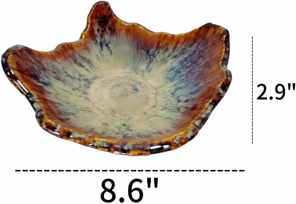WF Ceramic Decorative Bowl, Jewelry Tray, Key Bowl For Entryway Table 8''