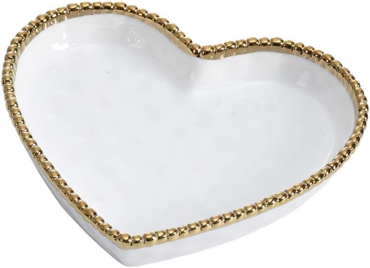 Pampa Bay Love is in the Air Medium Heart Dish (1, Gold)