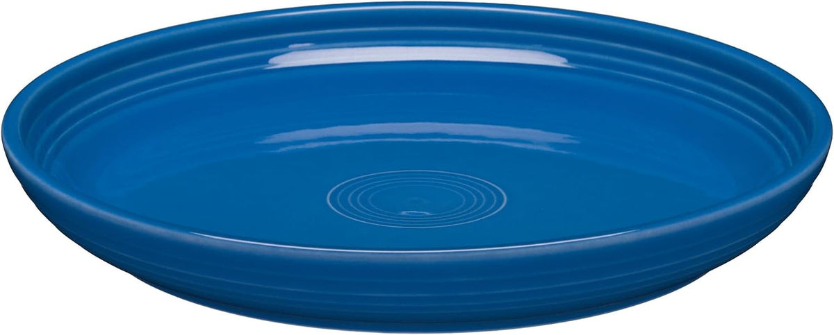 Fiesta® Coupe Dinner Bowl Plate 10.375” Dinner Plate 40 oz – Durable Ceramic, Lead-Free, Dishwasher/Microwave/Oven Safe – Made in USA - Lapis