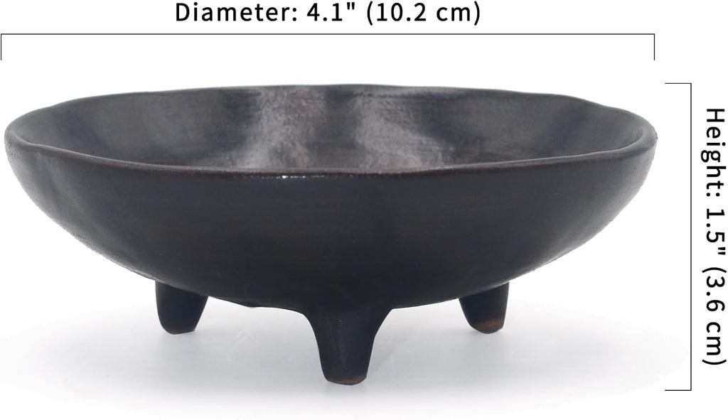 Prayer Offering Ritual Bowl Plate Great for Use Candles Tray Religious Spiritual Gifts （Black Tree Life）