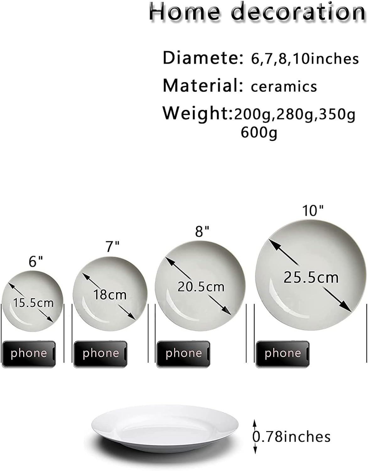 Lemon Abstraction Decorative Plate Ceramic Plate Abstract Paint Round With Display Stand For Home Parties Wedding Collection Decor Porcelain Plates - 10 Inches