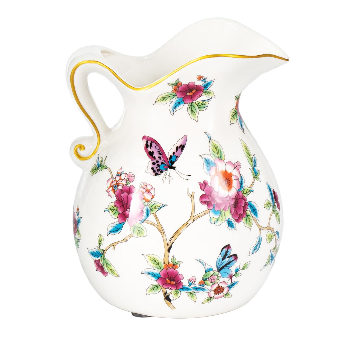 KAMMAK Colored Ceramic Vase, Beautiful Hand-Painted Decorative Vase, LZ038