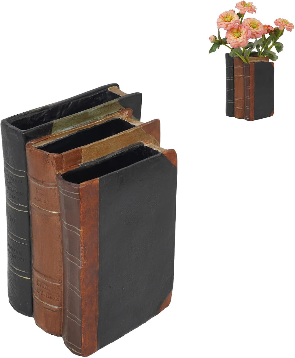 Guichifun Book Shaped Decorative Vase for Flowers
