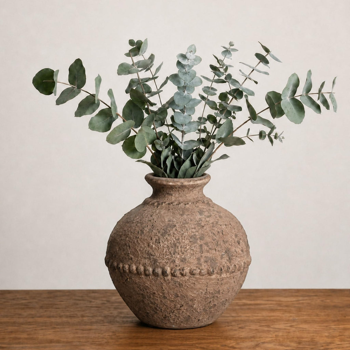 Sunddo Rustic Ceramic Vase for Flower, 8.5 Inch
