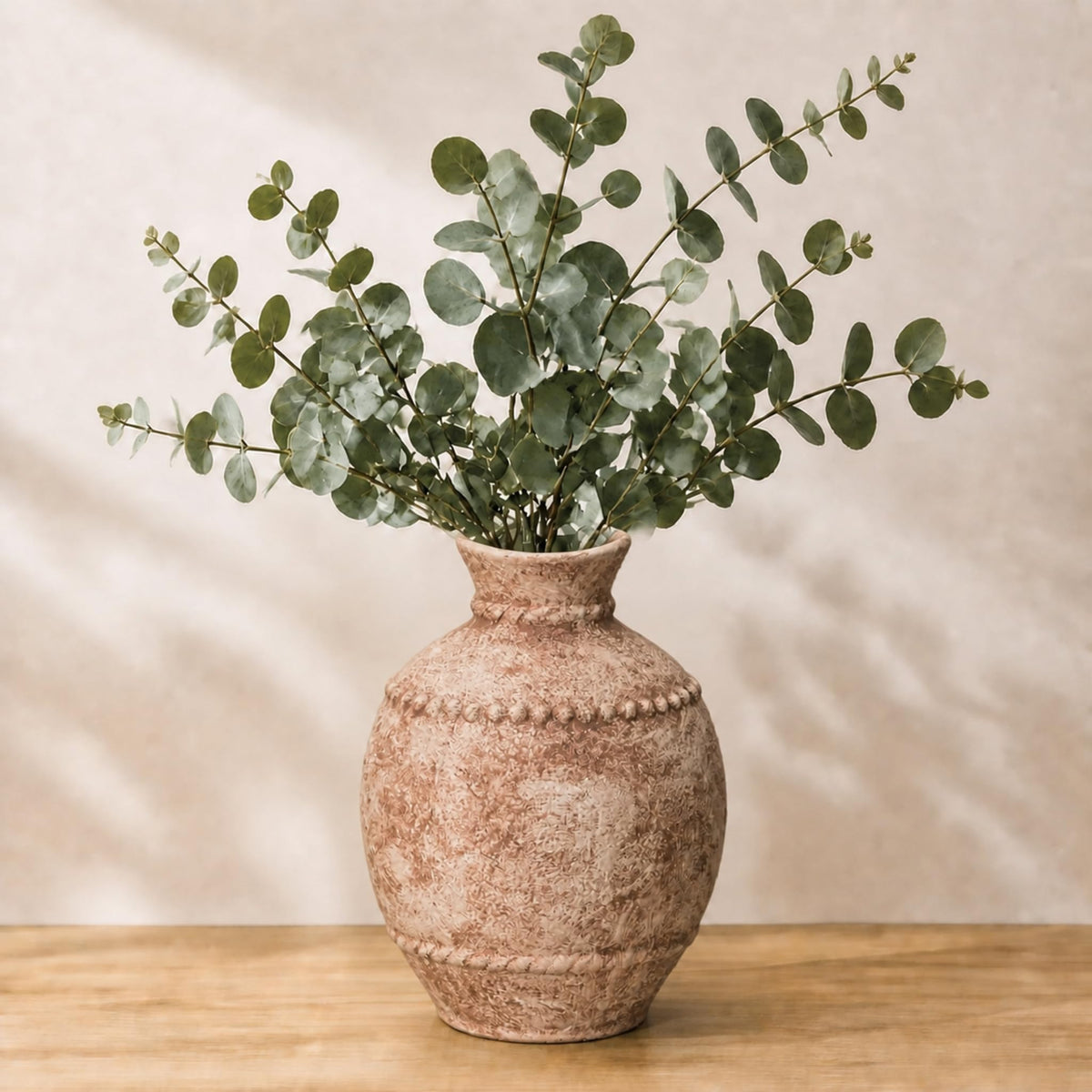 Sunddo Rustic Ceramic Vase for Flower, 8.5 Inch