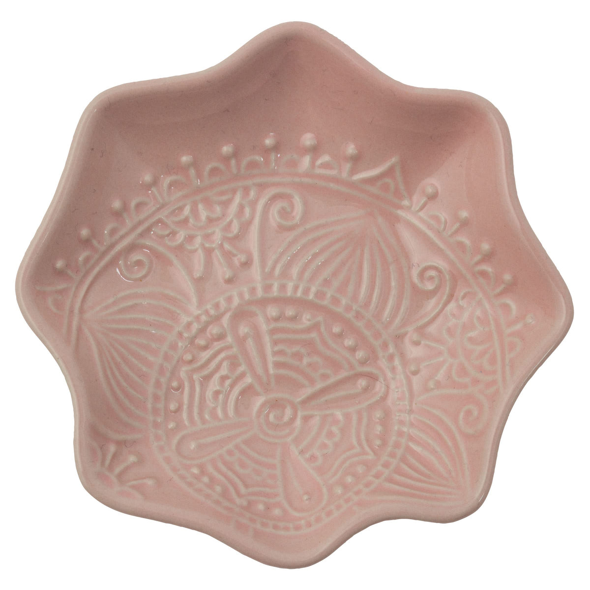 Karma Gifts Large Fluted Trinket Tray, White