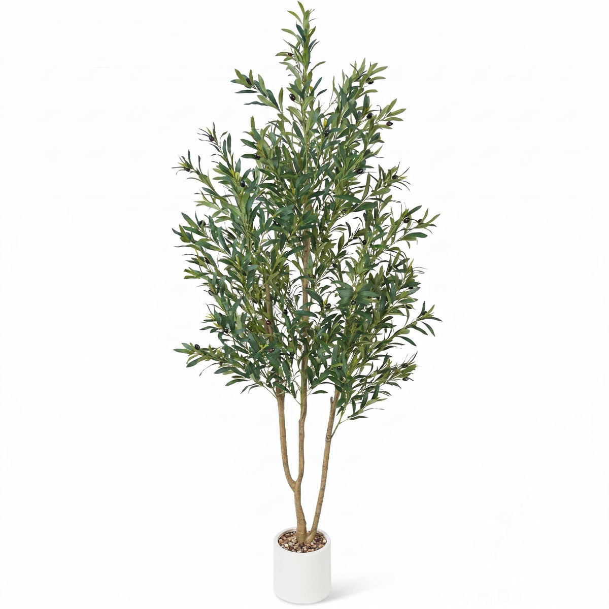Olive Tree 6FT Fake Tree Faux Plants Indoor with Pot