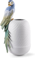 LLADRÓ Macaw Bird Vase. Porcelain Vase