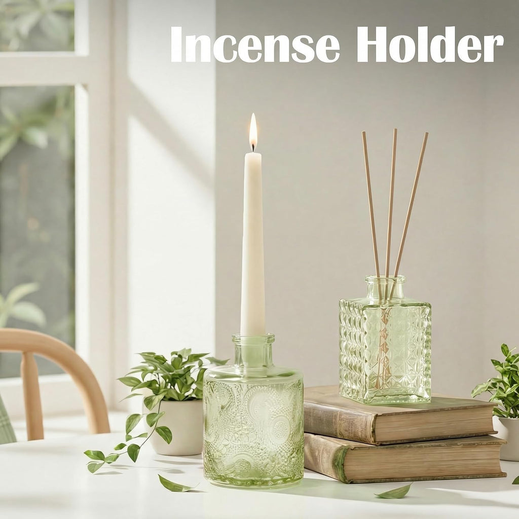 Glass Bud Vases in Bulk Small Mini Green Vase for Flowers 17pc