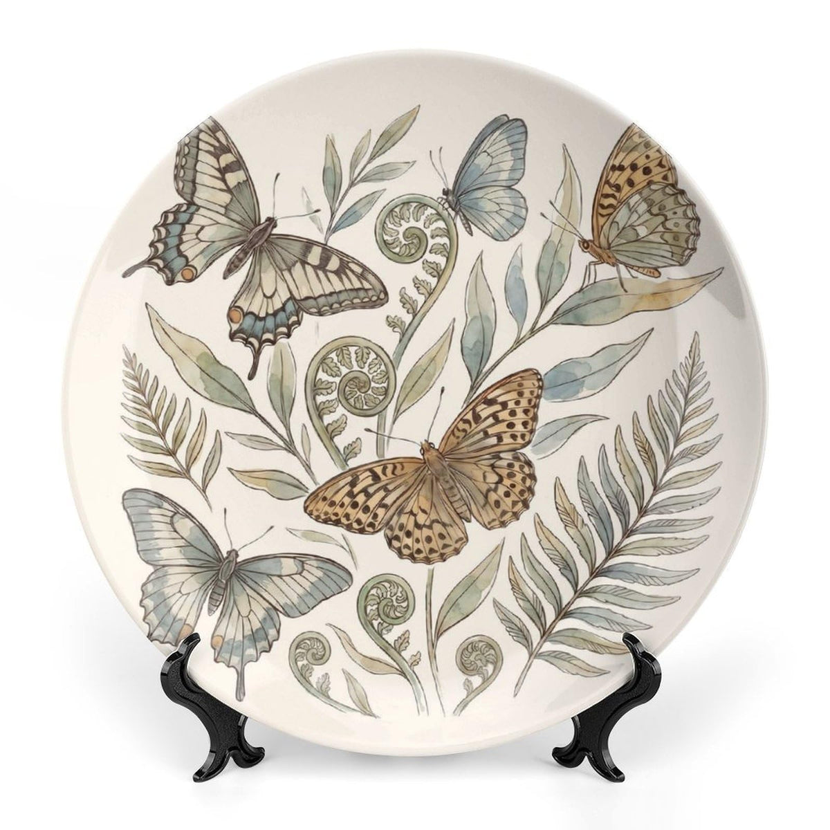 Hydrangea Decorative Plates for Display 10 Inch Floral Wall Decor