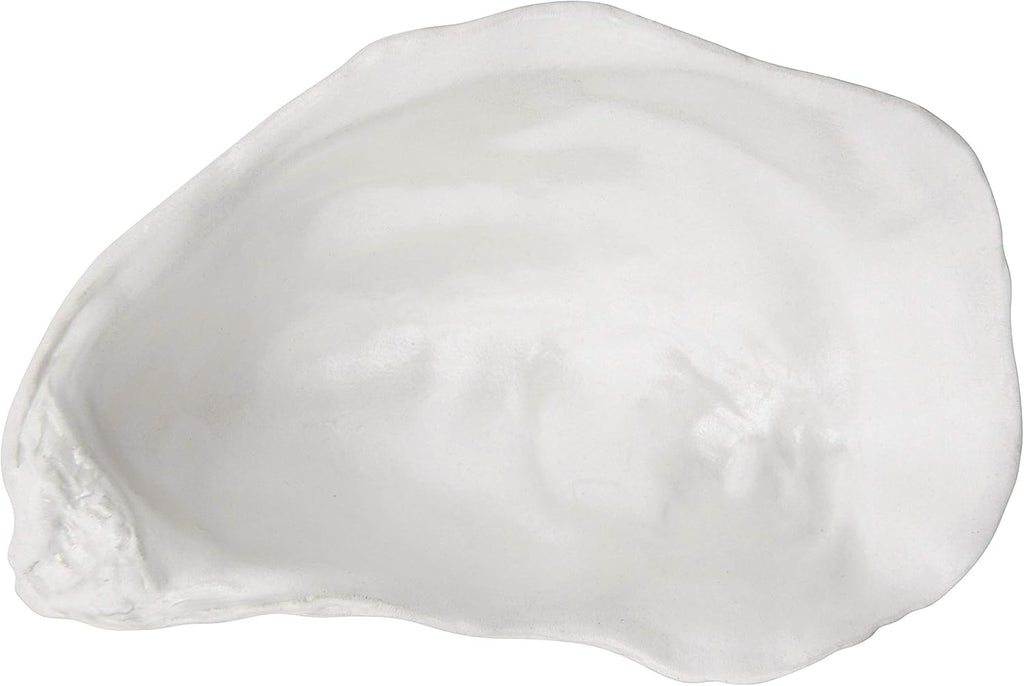 Creative Co-Op White Ceramic Shell Shaped Dish