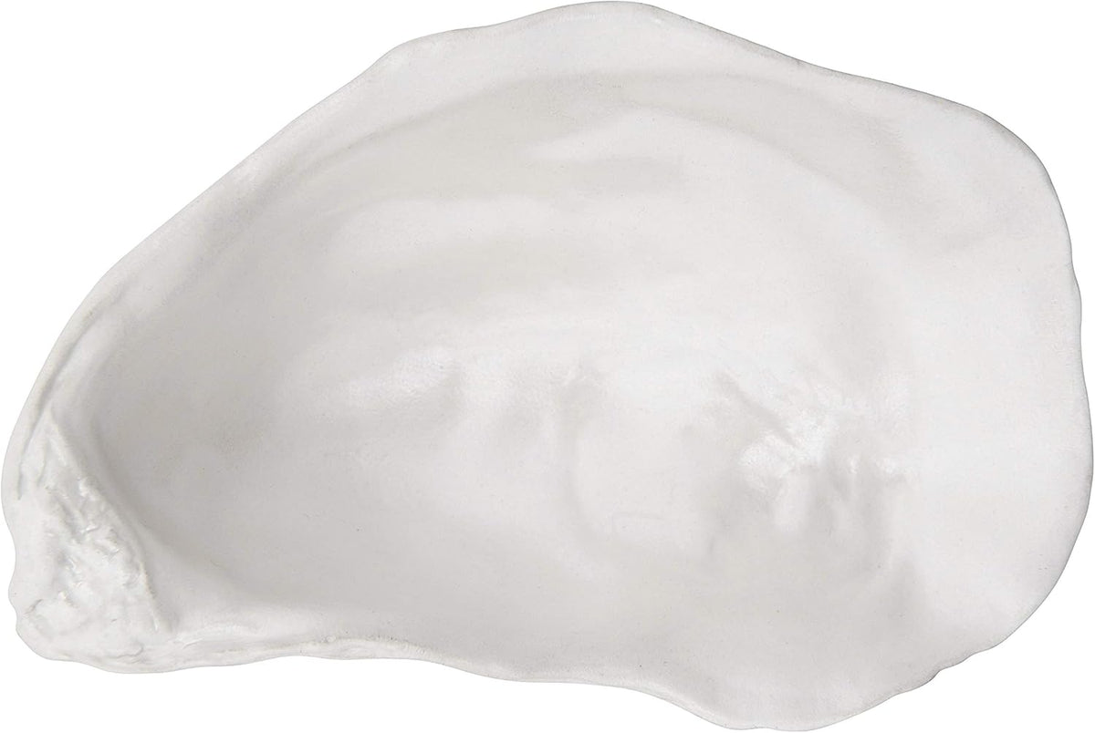 Creative Co-Op White Ceramic Shell Shaped Dish
