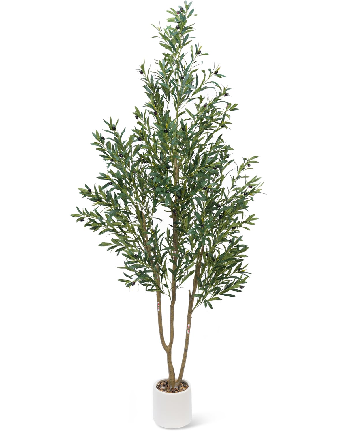 Olive Tree 6FT Fake Tree Faux Plants Indoor with Pot