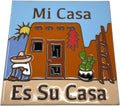 6" x 6" Ceramic Designer Tile MI CASA ES SU CASA