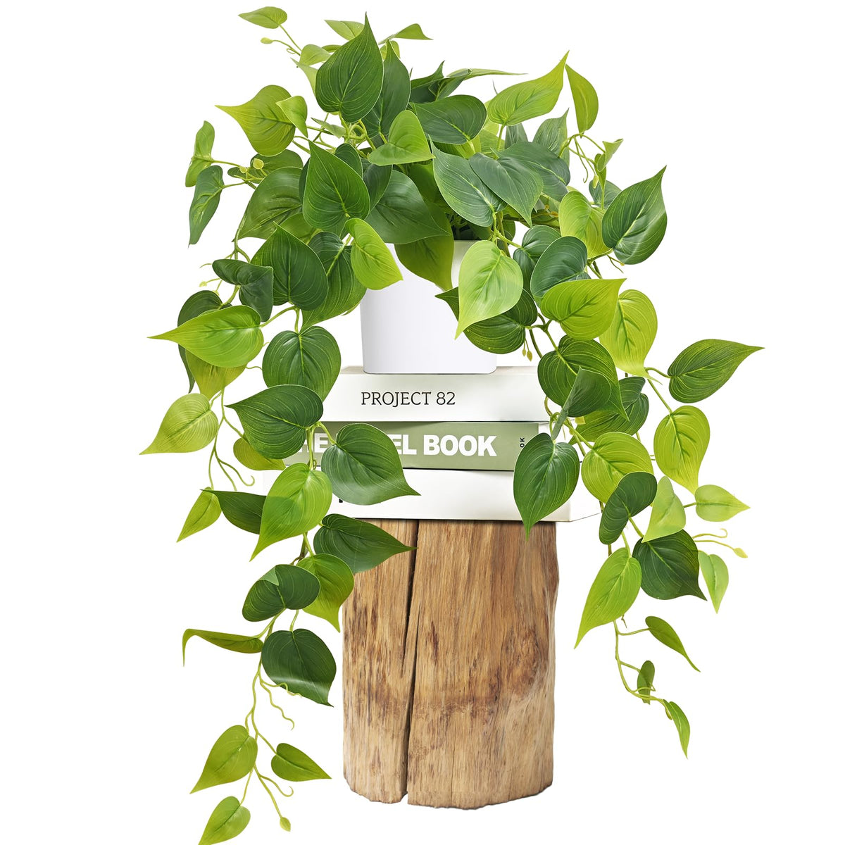 Fake Plants, Artificial Plants Indoor, 34" Fake Hanging Pothos Vines, 1Pc
