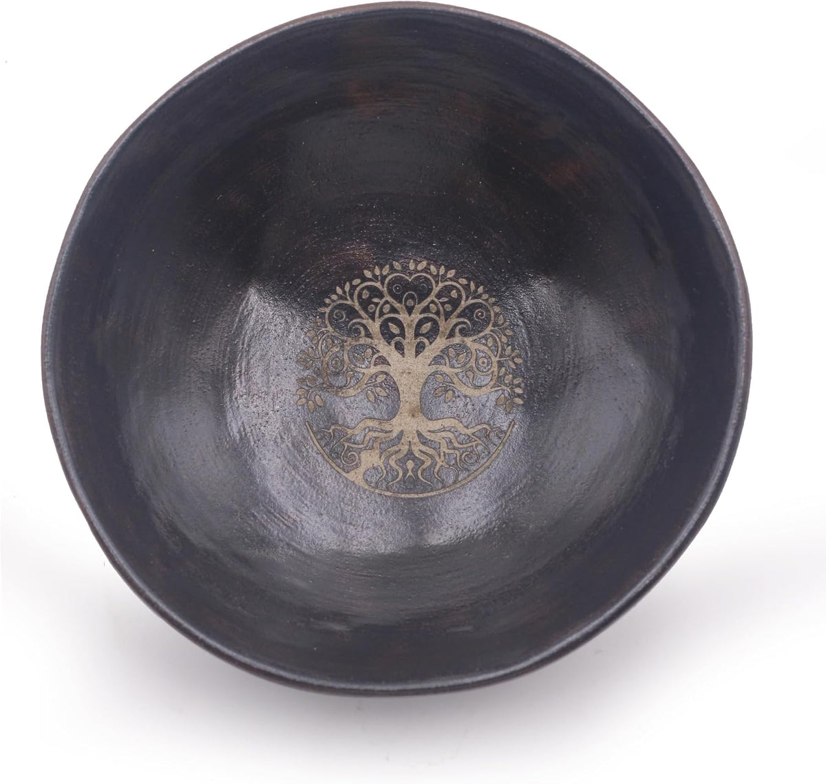 Prayer Offering Ritual Bowl Plate Great for Use Candles Tray Religious Spiritual Gifts （Black Tree Life）