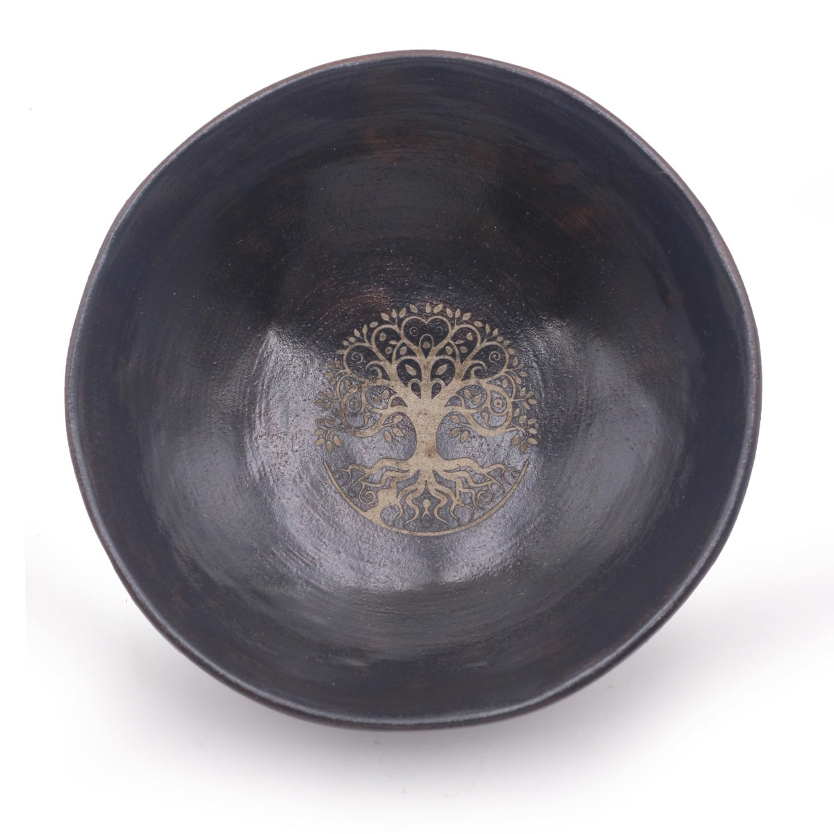 Prayer Offering Ritual Bowl Plate Great for Use Candles Tray Religious Spiritual Gifts （Black Tree Life）