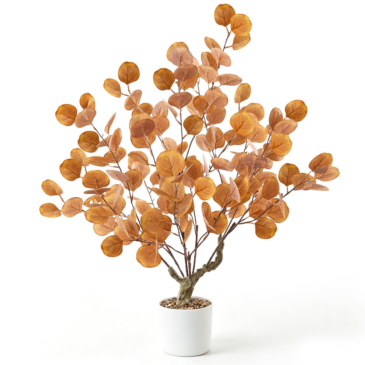Caxchiling Artificial Camellia Tree 2FT, Faux Potted Tree Indoor