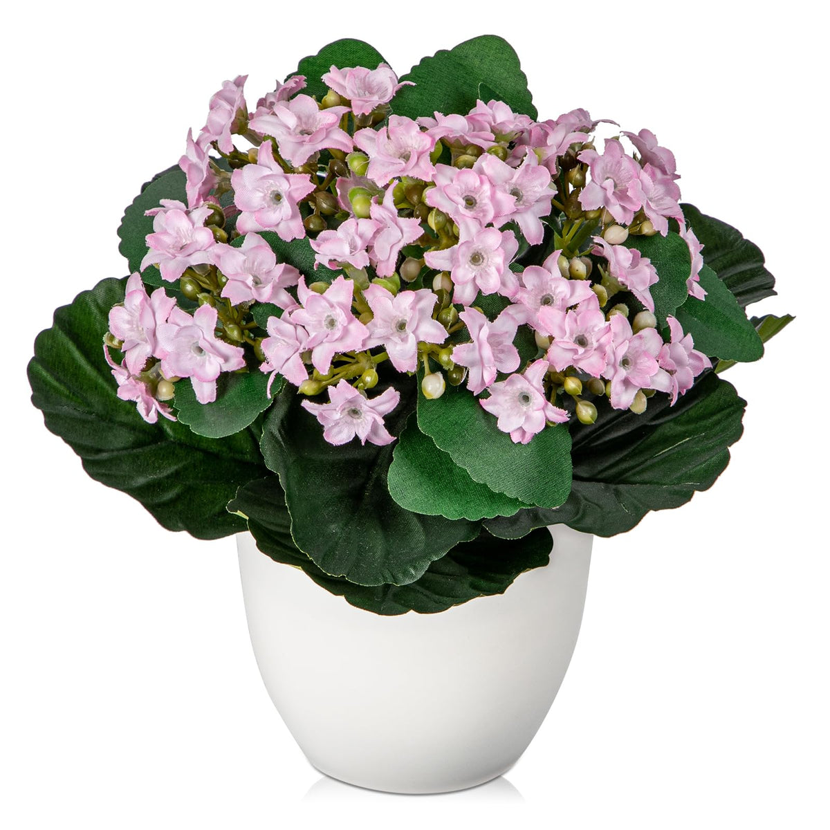 Hollyone Artificial Plants & Flowers in Vase Pink Roses Artificial Flowers Potted Plant Faux Silk Flower with Pot Fake Rose Flower Arrangement Home Decor Office Bathroom Shelf Desk Decoration 15 Inch