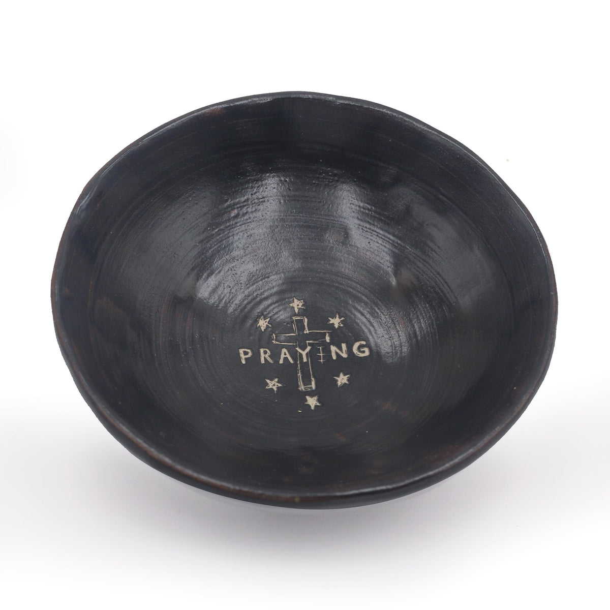 Prayer Offering Ritual Bowl Plate Great for Use Candles Tray Religious Spiritual Gifts （Black Tree Life）