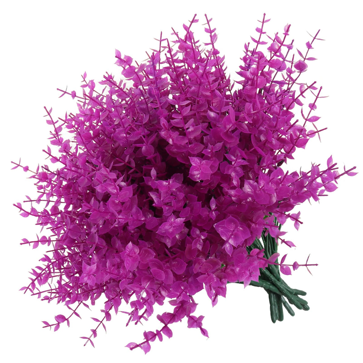 RECUTMS Artificial Flowers,Fake Boxwood Outdoor UV Resistant Plants,8 Packs