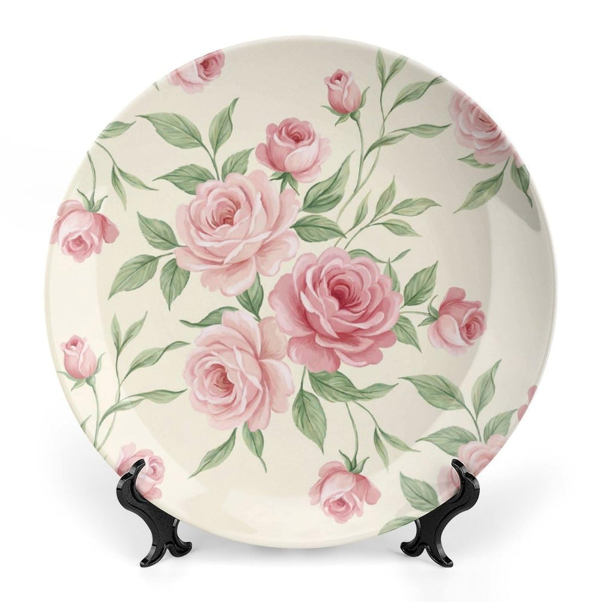 Hydrangea Decorative Plates for Display 10 Inch Floral Wall Decor