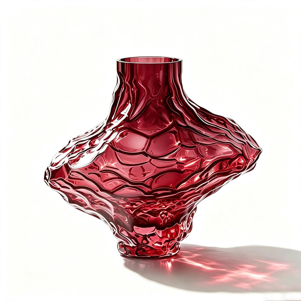 Glass Vase, Black Glass Vase Modern Clear Flower Vases 6.29 Inch, Thickened Glass Vases for Centerpieces, Minimalist Decorative Vase for Living Room Kitchen Office Wedding