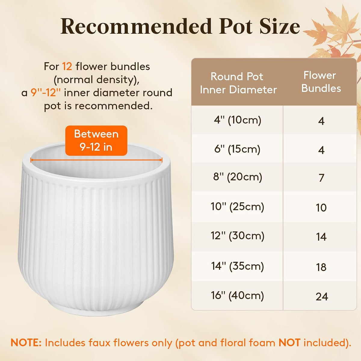 Lifewit Fall Artificial Flowers for Outdoor, Faux Flowers for Garden Decor