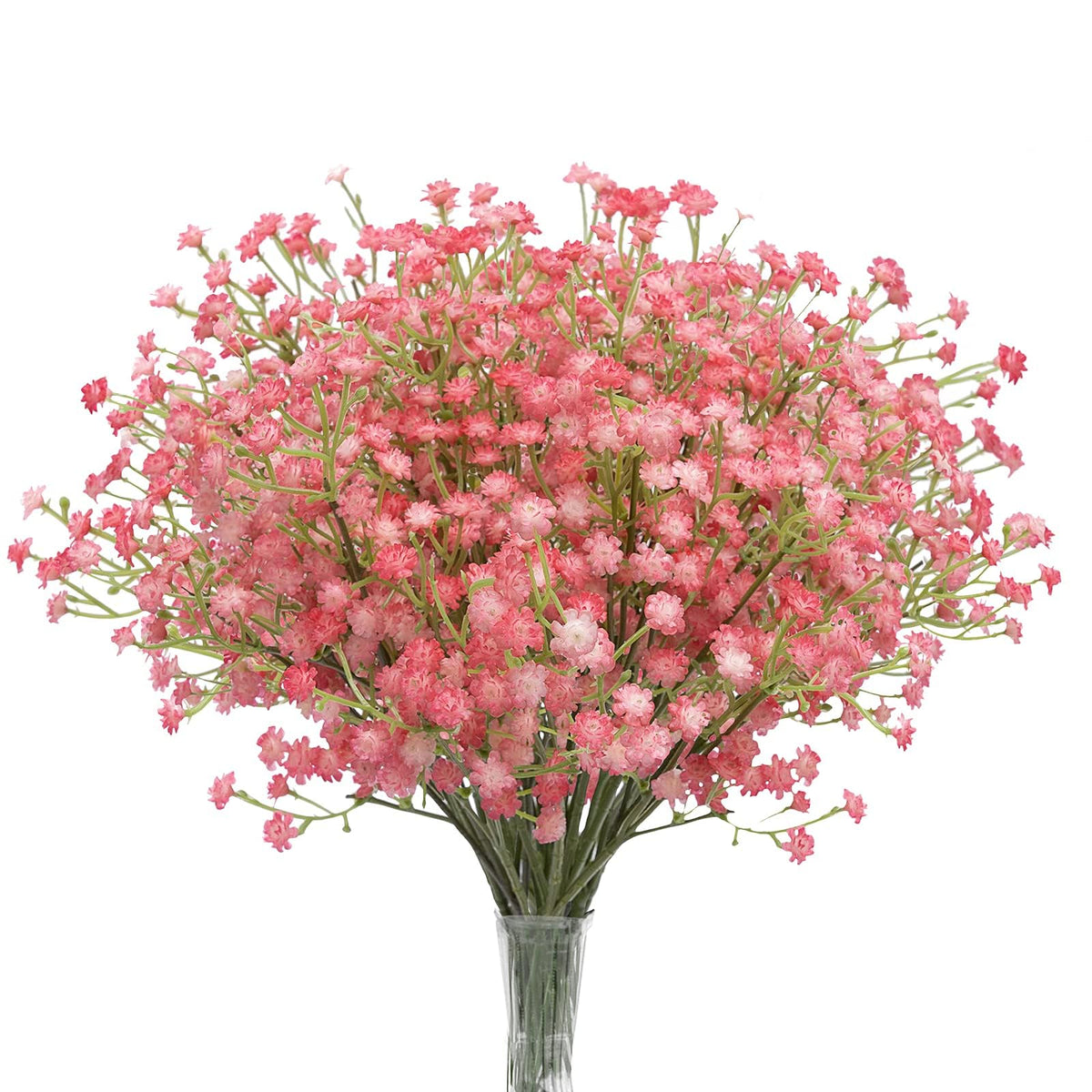 N&T NIETING Baby Breath Flowers Artificial Bulk, 10Pcs, Fall Pink Decor