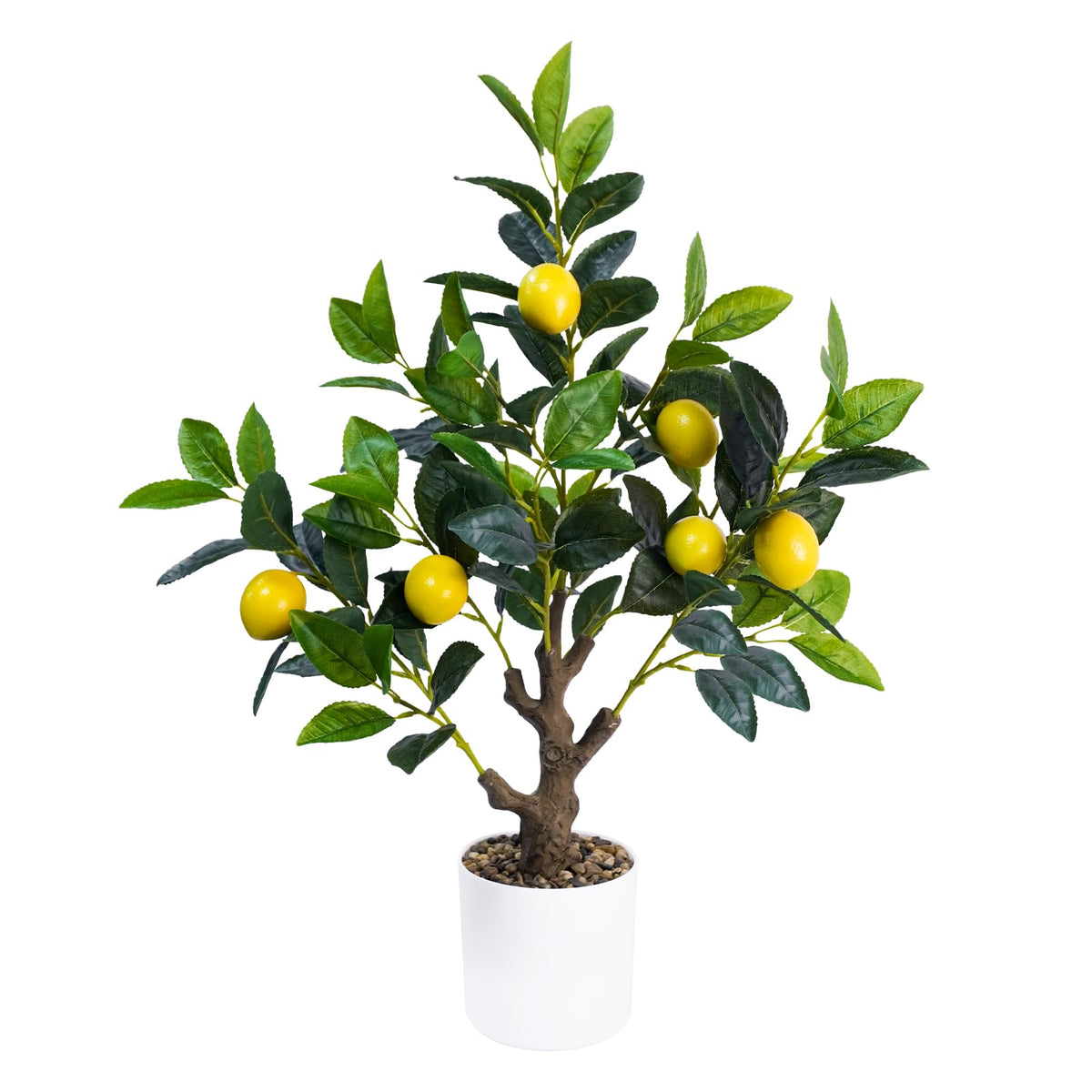 Caxchiling Artificial Camellia Tree 2FT, Faux Potted Tree Indoor