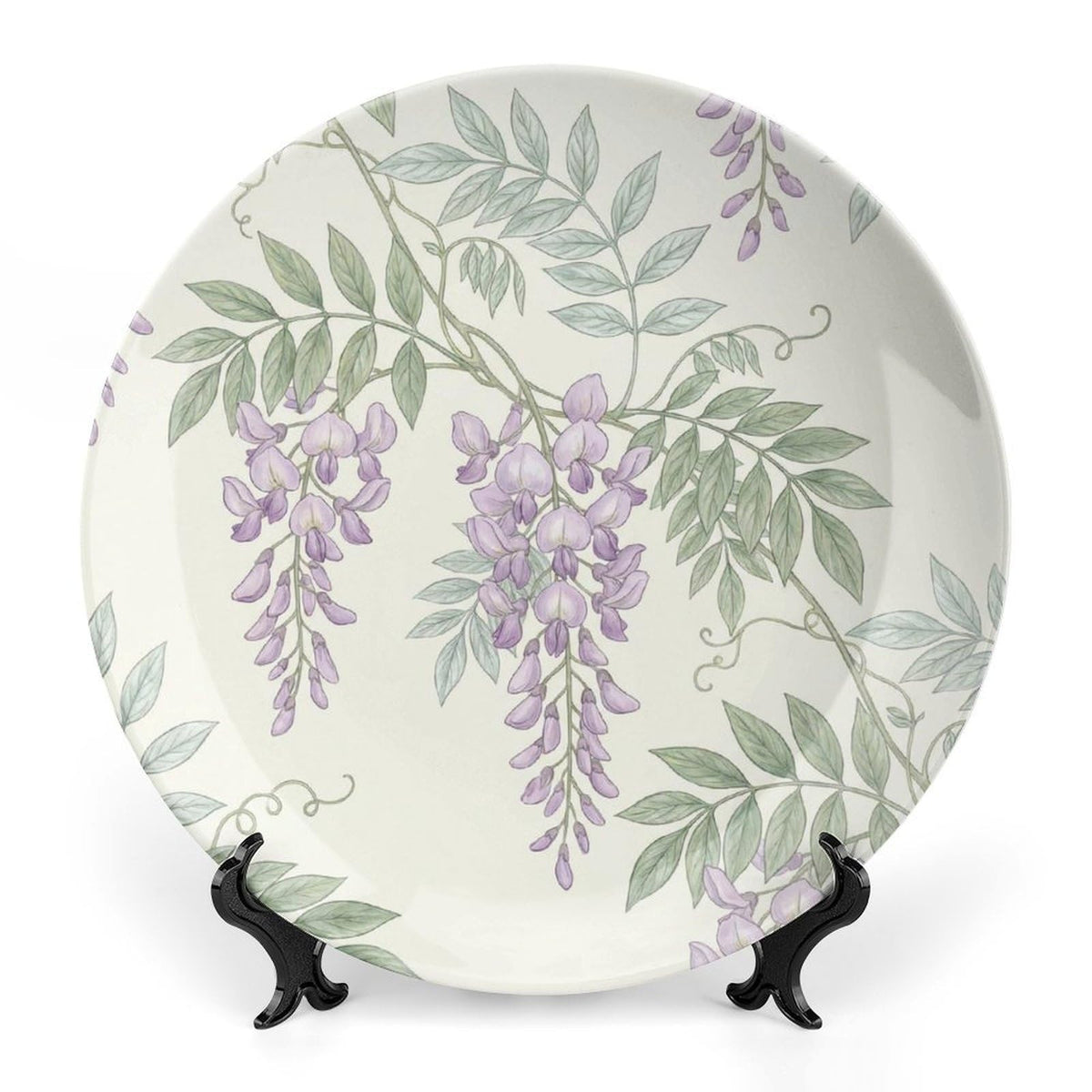 Hydrangea Decorative Plates for Display 10 Inch Floral Wall Decor