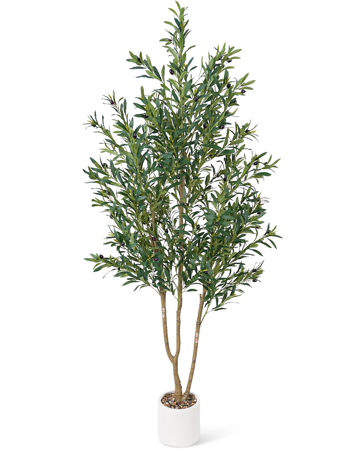 Olive Tree 6FT Fake Tree Faux Plants Indoor with Pot