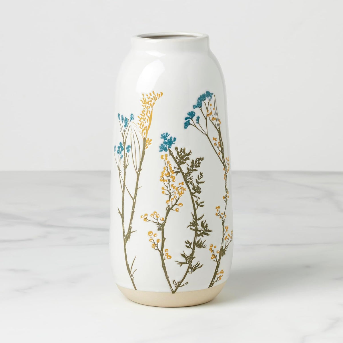 Lenox Wildflowers Large Porcelain Flower Vase, 48oz